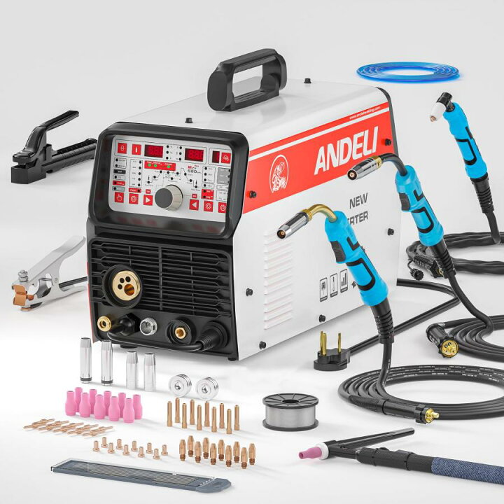楽天市場】ANDELI 半自動溶接機 200AMP アルミ溶接可能 200V MIG/手棒 