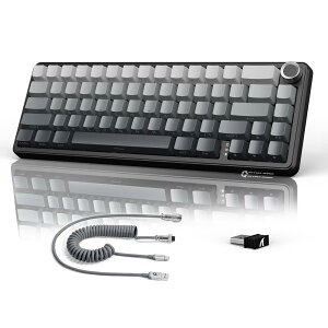 ATTACK SHARK X66 �Q�[�~���O�L�[�{�[�h �g���C�[���[�h ���C�����X/Bluetooth/�L�� �z�b�g�X���b�v ���J�j�J���L�[�{�[�h 60%���C�A�E�g �m�u�t�� PBT 66�L�[ �e���L�[���� ���j�A �X�g���x���[? �K
