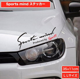 Sport mind スポーツマインド 車 ステッカー シール デカール カッティングシートタイプ L Lサイズ 35×11cm