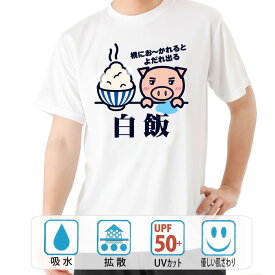 おもしろ tシャツ ドライ 和柄 元祖豊天商店 白飯 半袖 B01 ぶーでん ※ 子供 用はお取り扱いが御座いません。