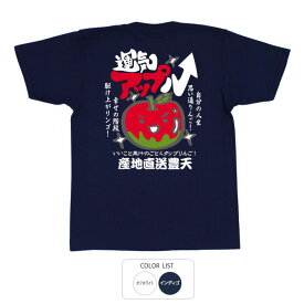おもしろ tシャツ 和柄 元祖豊天商店 運気アップル Tシャツ 半袖 ぶーでん ※ 子供 用はお取り扱いが御座いません。