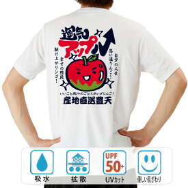おもしろ tシャツ ドライ 和柄 元祖豊天商店 運気アップル 半袖 ぶーでん ※ 子供 用はお取り扱いが御座いません。