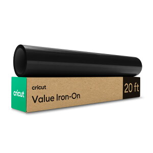 �y�������K�i�zCricut �o�����[�A�C�����ڒ� / �u���b�N / 30.5cm x 6.1m / Value Iron-On �yExplore3 / Explore5 / Maker3 �Ή��z