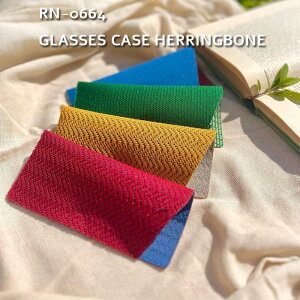 yDULTONzRN-0664 GLASSES CASE GEOMETRY@GLASSES CASE HERRINGBONE@OX P[X w{[@ዾP[X TOX [