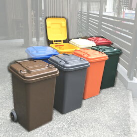 100-198 DULTON Plastic trash can 65Lダルトン トラッシュカン65L 収納box ごみ箱 ゴミ箱 おしゃれ ごみばこ ダストボックス 分別 ダイニングキッチン 分別 屋外 縦型 業務用 ガーデニング 大容量 キャスター 蓋付き 無印 人気　組み立て必要