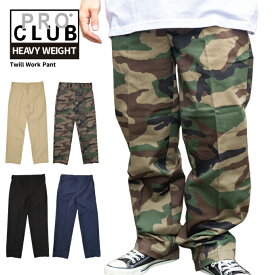 【34in〜40in】 PRO CLUB プロクラブ 【 WORK PANT / ワークパンツ 】 ヘビーウェイト 厚手 ロングパンツ USサイズ メンズ 大きいサイズ ズボン チカーノ ローライダー HIPHOP PROCLUB HEAVY WEIGHT 【トップスは別売り】