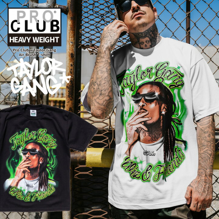 楽天市場】PRO CLUB × TAYLOR GANG コラボ Tシャツ プロクラブ 【Wiz  