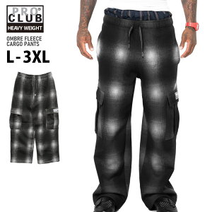 PRO CLUB �v���N���u �yOmbre Fleece Cargo Sweatpant�z �I���u�� �O���f�[�V���� �����O�p���c �X�E�F�b�g ���� �w�r�[�E�F�C�g �r�b�O�T�C�Y �傫���T�C�Y ���j�Z�b�N�X �����Y