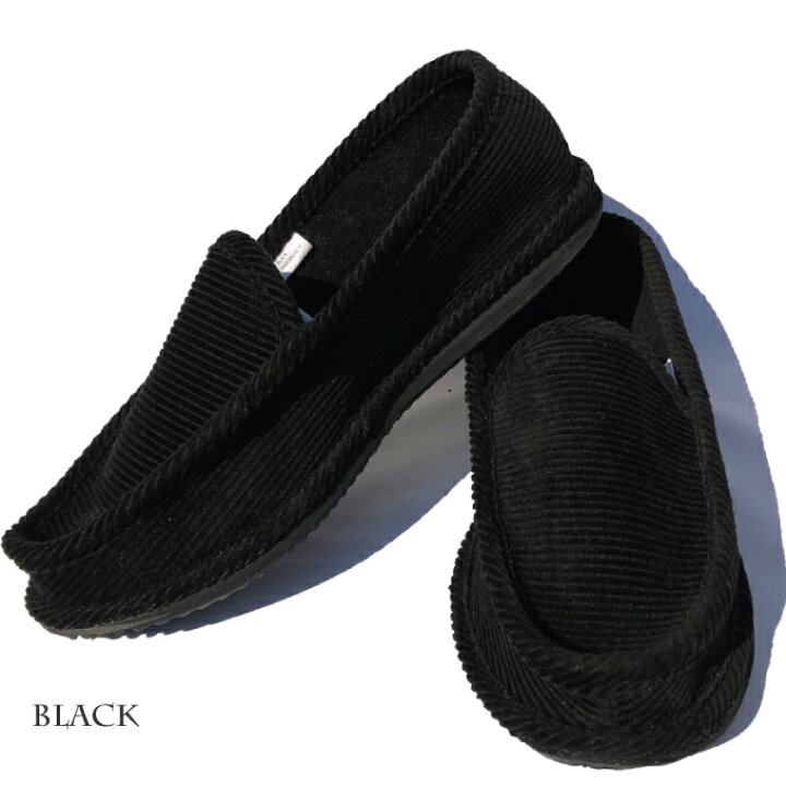 卸売り トゥルーパー TROOPERメンズ シューズKK003 COURDUROYBLACK ブラック スリッポン 靴 黒 コーデュロイ