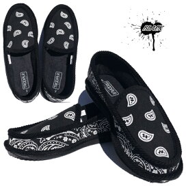 TROOPER ハウスシューズ 【 HOUSE SHOES 】 【ペイズリー バンダナ 】トゥルーパー スリッポン チカーノ ローライダー ルームシューズ PAISLEY BANDANA SLIP-ON HOUSE SHOES WESTCOAST HIPHOP