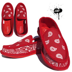 TROOPER �n�E�X�V���[�Y �yHOUSE SHOES�z �y�y�C�Y���[ �o���_�i�z�g�D���[�p�[ �X���b�|�� �`�J�[�m ���[���C�_�[ ���[���V���[�Y PAISLEY BANDANA SLIP-ON HOUSE SHOES WESTCOAST HIPHOP