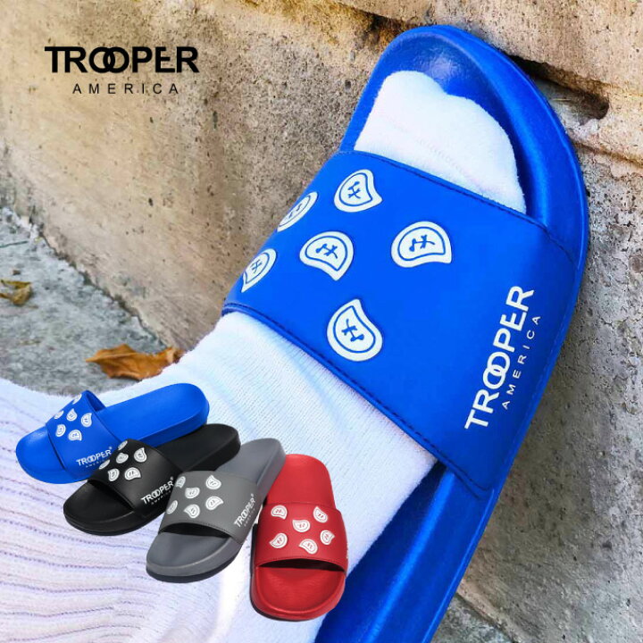 楽天市場】TROOPER 【 バンダナ柄 シャワーサンダル 】 トゥルーパー 