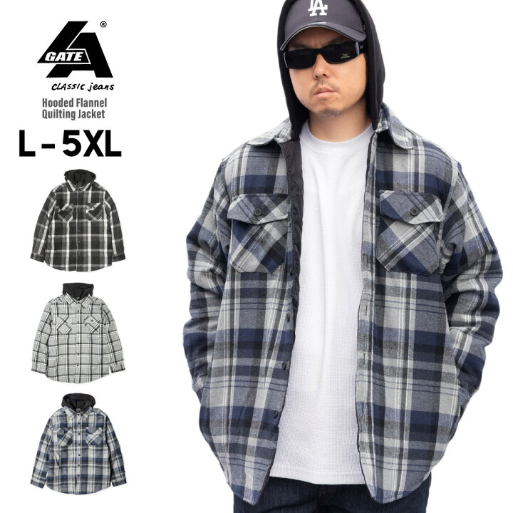 楽天市場】LA GATE エルエーゲート 【Flannel Quilting Jacket 