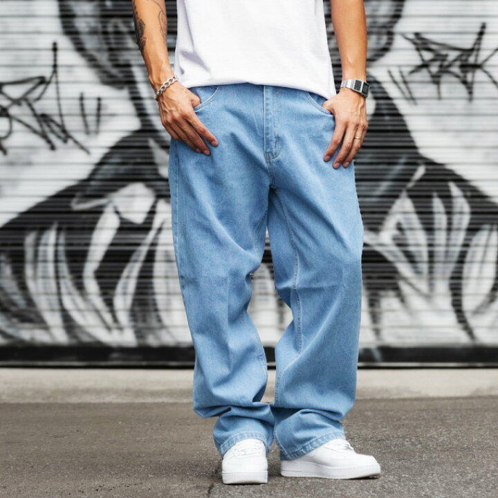 楽天市場】LA GATE 【CLASSIC JEANS】 ロングパンツ デニム バギー 