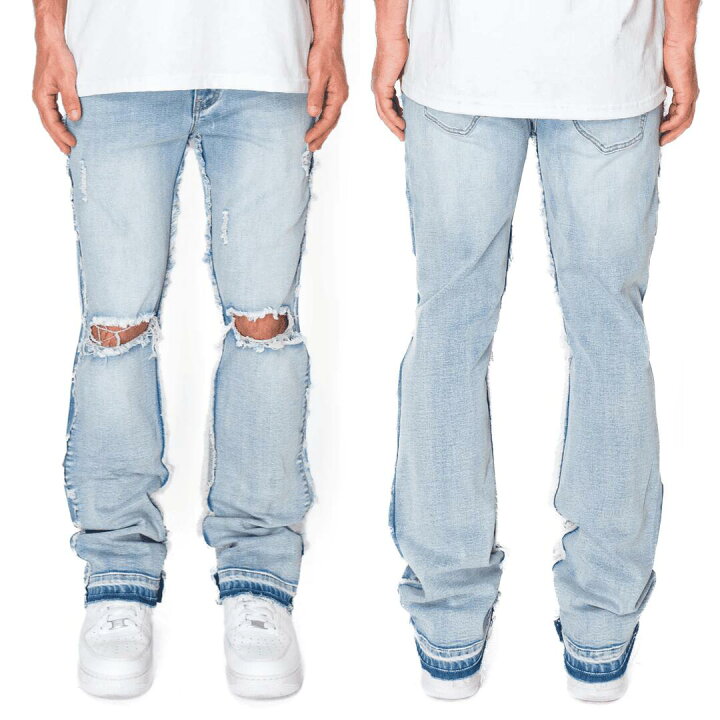 楽天市場】VICTORIOUS ヴィクトリアス 【Bootcut Raw Edge Denim Jeans 