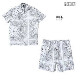 BLEECKER&MERCER �y�o���_�i �Z�b�g�A�b�v �V���c���V���[�c�z �y�㉺�Z�b�g�z �y�C�Y���[�� �T�}�[�Z�b�g�A�b�v SETUP WESTCOAST BANDANA HIPHOP �u���[�J�[ �}�[�T�[ �q�b�v�z�b�v �_���X�ߑ� �X�g���[