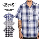 CAL TOP キャルトップ 【タイプ1 半袖 チェックシャツ】 MADE IN USA チカーノ ローライダー ウエストコースト ビッグサイズ 大きいサイズ USサイズ 西海岸 カリフォルニア カルトップ CALTOP CHECK SHIRT WESTCOAST