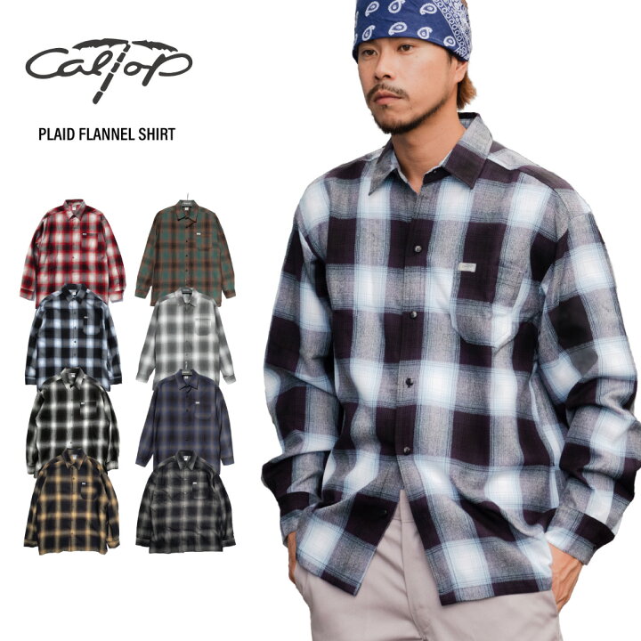楽天市場】CAL TOP キャルトップ 【長袖 フランネルシャツ チェック 