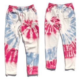 EPTM エピトミ スウェットパンツ 【 TIEDYE タイダイ / PINK BLUE 】 ロングパンツ ダイダイ マルチカラー スエット ヒップホップ ストリート系 メンズ LL 2L 3L