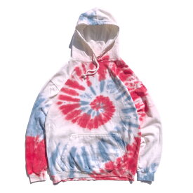 EPTM エピトミ 【 TIEDYE タイダイ パーカー/ PINK BLUE 】 プルオーバー フーディー ダイダイ 裏起毛 ストリート USサイズ メンズ L LL 3L XL 2XL