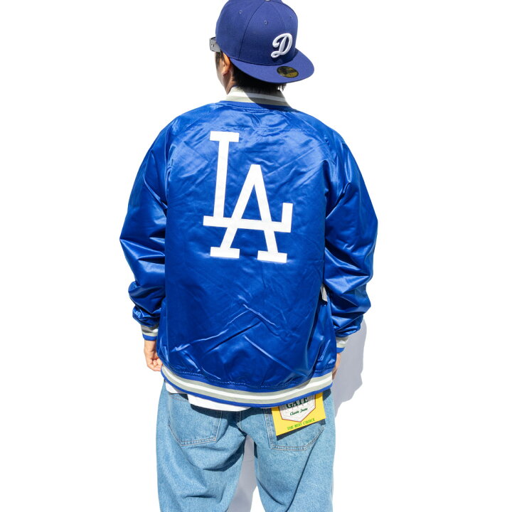 Mitchell Ness ミッチェルアンドネス Stadium Jacket LA Dodgers スタジャン スタジアムジャケット アウター ドジャース LA 野球 スポーツ ビッグサイズ 大きいサイズ CRIMINAL クリミナル