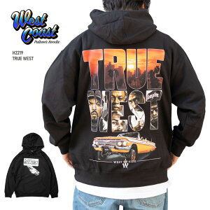 �y�c��XL�T�C�Y�z �v�����g�p�[�J�[ �yTRUE WEST �C���p���z �v���I�[�o�[ �t�[�f�B HOODIE �J���t�H���j�A ���C�� �q�b�v�z�b�v ���b�p�[ ���[���C�_�[ WESTCOAST HIPHOP �E�G�b�T�C �r�b�O�T�C�Y ��
