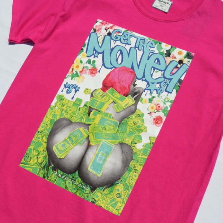 楽天市場】RMAX Clothing Tシャツ【GET THE MONEY】 アトランタ ピンク 