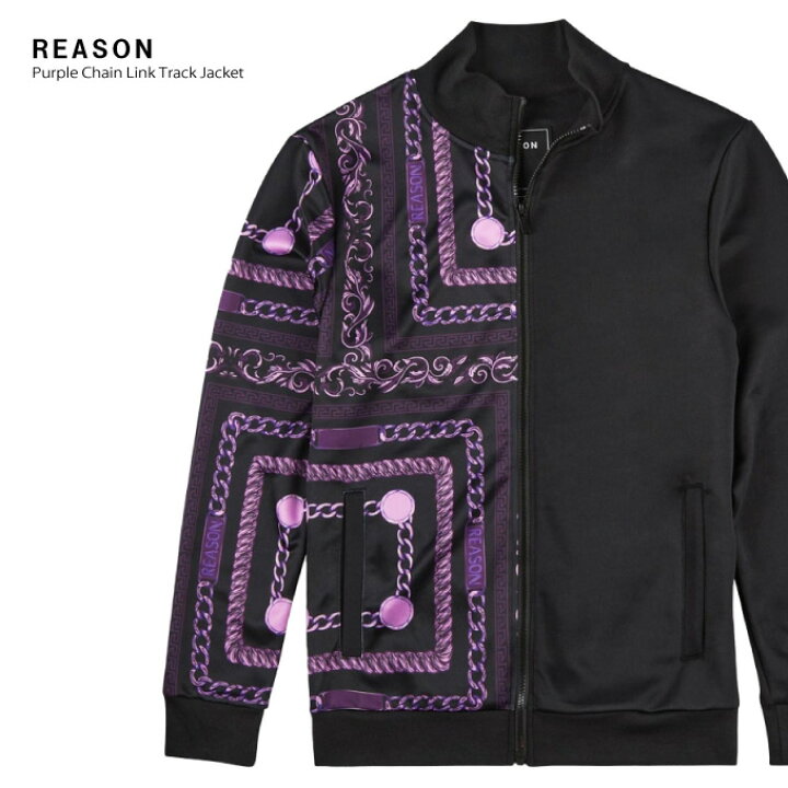 楽天市場】REASON リーズン 【 パープル チェーン トラックジャケット 