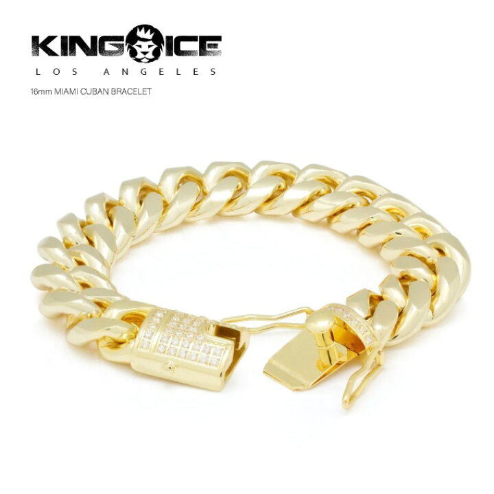 楽天市場】KINGICE キングアイス ブレスレット【16mm MIAMI CUBAN 