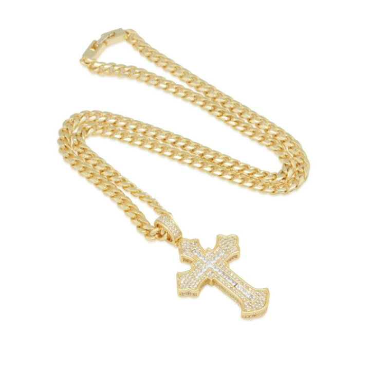 楽天市場】KINGICE キングアイス ネックレス【2Pac FLEUR DE LIS CROSS 