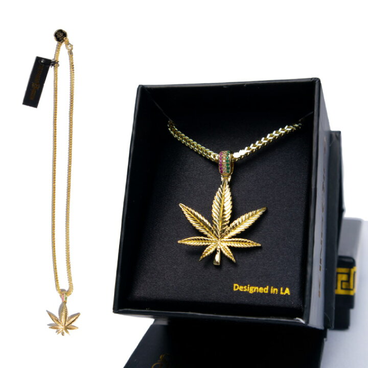 楽天市場】KINGICE キングアイス ネックレス【RASTA WEED LEAF 