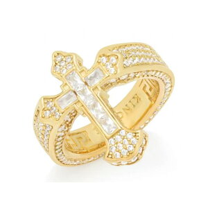 KINGICE LOACX O yCross Fleur De Lisz 18 w \14KS[hbLR[eBO 925Vo[ GOLD uu qbvzbv \ t[ h X HIP HOP Y ANZT[
