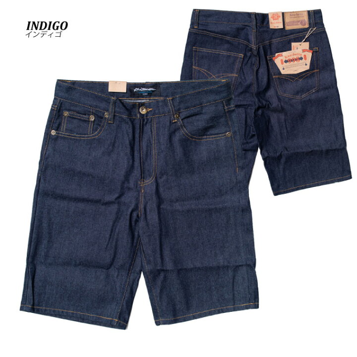 楽天市場】【32in 〜 44in】 KNO-BETTA 【 デニム ハーフパンツ 