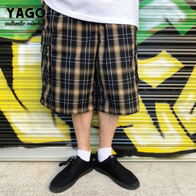【楽天市場】【L 〜 5XL】 YAGO カーゴショートパンツ 【 チェック 