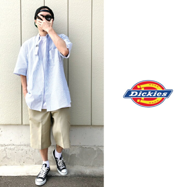 楽天市場 Dickies ディッキーズ 半袖 ワークシャツ オックスフォード ストライプ 半袖シャツ Dickies Ss46 メンズ 大きいサイズ オープンシャツ ボタンダウン Usサイズ ユニフォーム デッキーズ 作業着 作業服 Westcoast Criminal クリミナル