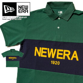 NEW ERA ニューエラ 【 半袖 オーバーサイズド ポロシャツ Panel Logo NEW ERA 1920 】 メンズ NEWERA 正規品 L LL XL XXL 2XL 13516809