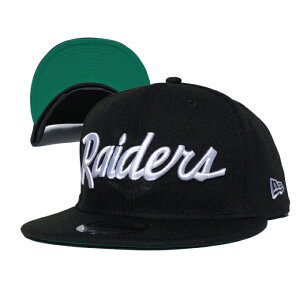 NEW ERA �j���[�G�� �L���b�v �y9FIFTY ���C�_�[�X �e�L�X�g���S�z NEW ERA CAP NFL RAIDERS NEWERA 9FIFTY 950 �X�q �I�[�N�����h �E�F�b�T�C �`�[�����S �u���b�N �x�[�X�{�[���L���b�v �X�g���[�g�L���b�v