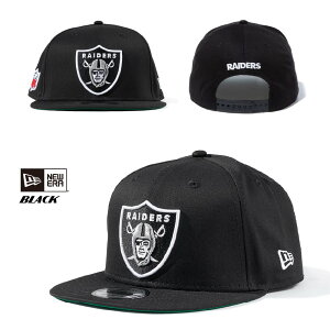 NEW ERA �j���[�G�� �X�i�b�v�o�b�N�L���b�v �y9FIFTY ���C�_�[�X �V�[���h���S�z �T�C�Y������ CAP RAIDERS NFL NEWERA 950 �X�q �I�[�N�����h �u���b�N �x�[�X�{�[���L���b�v �X�g���[�g�L���b�v SNAPBA