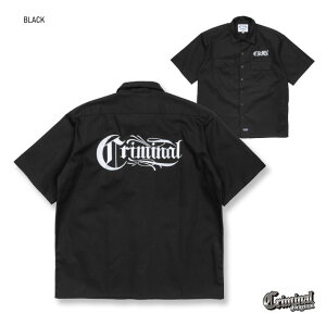 Criminal Original �yWork shirts�z�V���c �����V���c ���[�N�V���c ���� �w�r�[ �h�J �r�b�O�T�C�Y �����Y LA �X�g���[�g HIPHOP ���C�� WESTCOAST