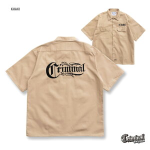 Criminal Original �yWork shirts�z�V���c �����V���c ���[�N�V���c ���� �w�r�[ �h�J �r�b�O�T�C�Y �����Y LA �X�g���[�g HIPHOP ���C�� WESTCOAST