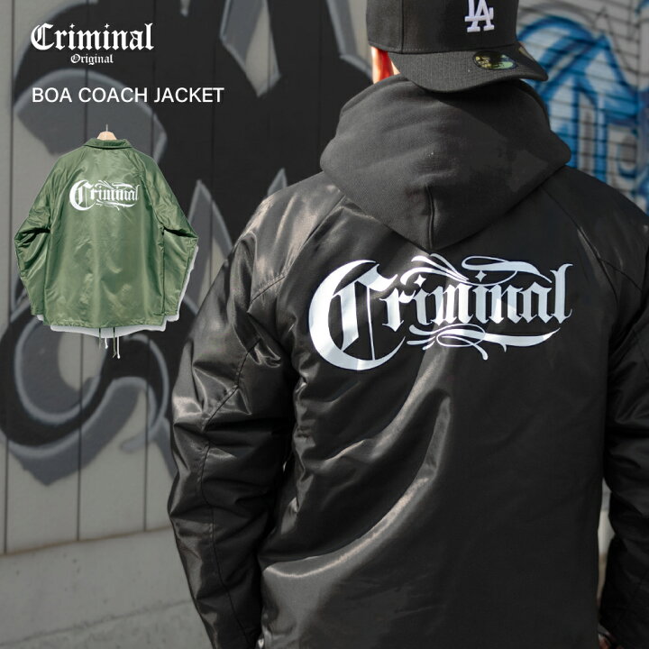 楽天市場】Criminal Original 【コーチジャケット】 ボア裏地 厚手  