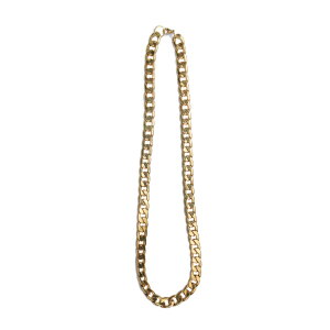 �`�F�[�� �l�b�N���X �yMIAMI CUBAN �L���[�o���z ��75cm �X�e�����X�E�X�e�B�[�� �\�ʃS�[���h���b�L �q�b�v�z�b�v �W���G���[ ���b�L BIG 80's 90's HIPHOP GOLD CHAIN NECKLACE STREET �X�g���[�g