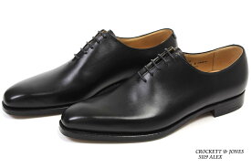 クロケット＆ジョーンズ　ホールカット　アレックス　ブラックカーフ（CROCKETT&JONES　ALEX　BLACK　CALF）