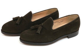 クロケット＆ジョーンズ　タッセルローファー　キャベンディッシュ　ダークブラウン　カーフスエード（CROCKETT&JONES　CAVENDISH　DARK　BROWN　CALF　SUEDE）