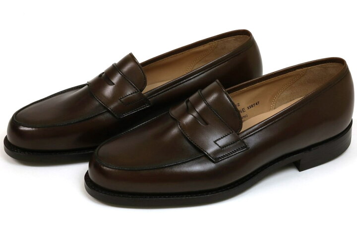 CROCKETT&JONES ブラウン ローファー 6 1/2 美品【Crockett&Jones 