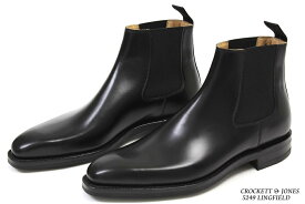 クロケット＆ジョーンズ　サイドゴアブーツ　リングフィールド　ブラックカーフ　（CROCKETT&JONES　LINGFIELD　BLACK　CALF）