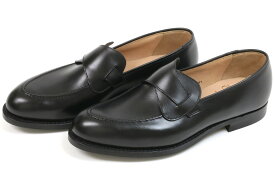 クロケット＆ジョーンズ　バタフライローファー　セルビー　ブラックカーフ　シティソール（CROCKETT&JONES　SELBY　BLACK　CALF　CITY　SOLE）