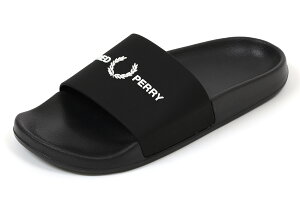 �y�|�C���g10�{�{5�{�z�t���b�h�y���[�@�T���_���@�X���C�_�[�@�u���b�N�@FRED�@PERRY�@BRANDED SLIDER�@B2320�@102�@BLACK