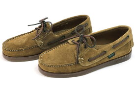 【エントリーでポイント5倍！】パラブーツ　デッキシューズ　バース　ブラウンスエード　　Paraboot　BARTH　MIEL-VEL　FAUVE