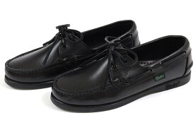 【WOMEN】パラブーツ　デッキシューズ　バースF　ブラック　（Paraboot　BARTH　F　NOIRE-LIS　NOIR）